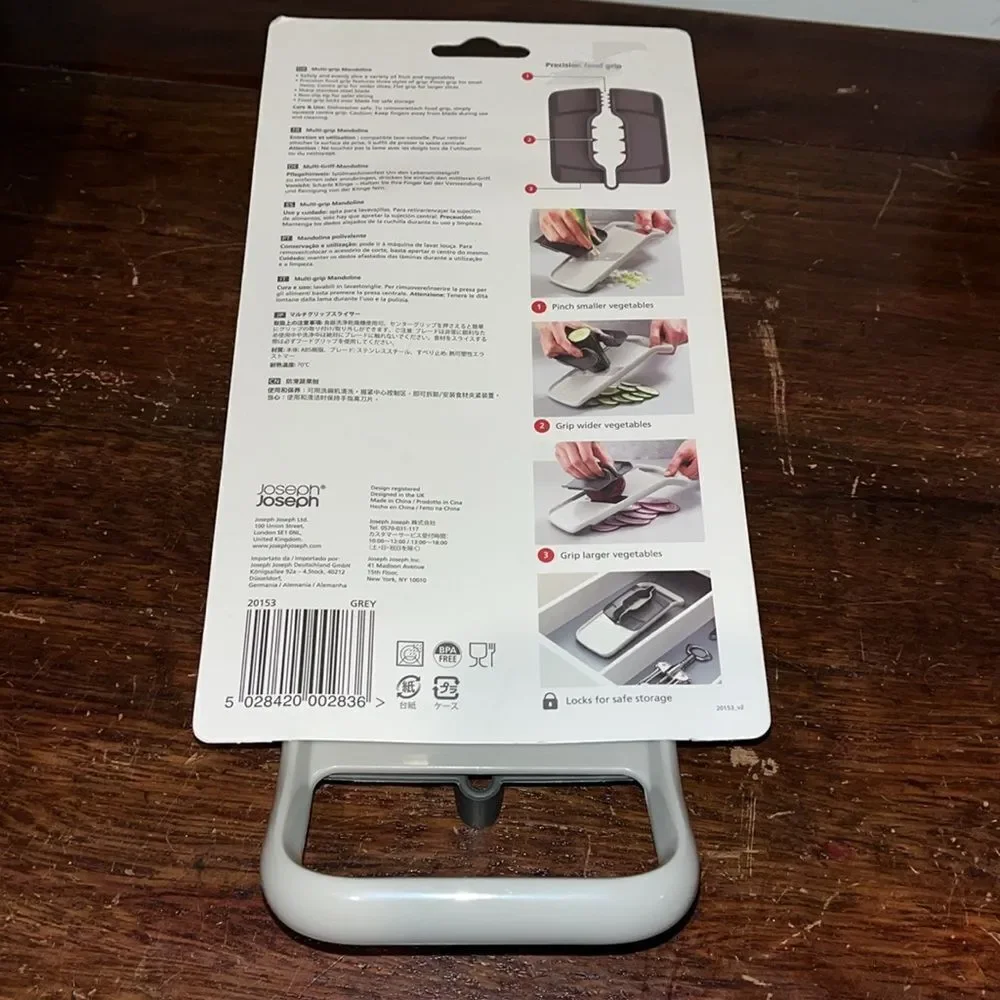Joseph Joseph NEW IN Package Duo Multi-grip Mandoline Vegetable Slicer & Cutter